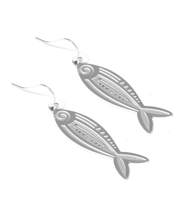 Pendientes con colgantes de pez de diseño...