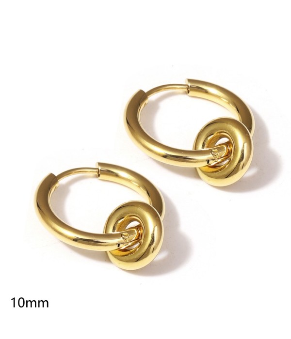 Pendientes de aro con colgante de forma...
