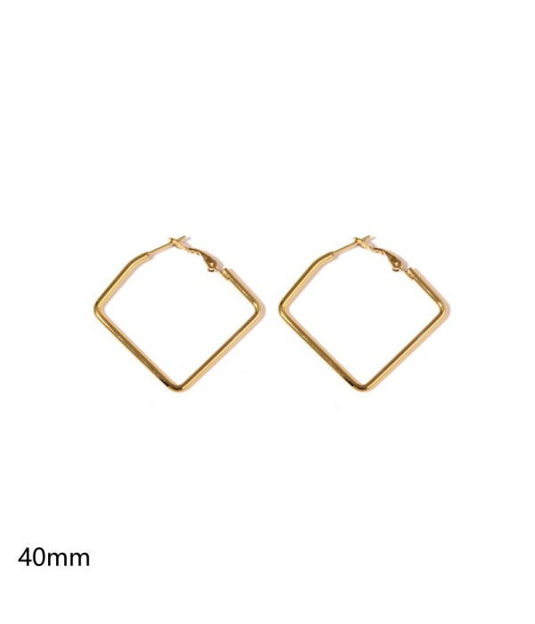 Pendientes de aro cuadrados de 40mm