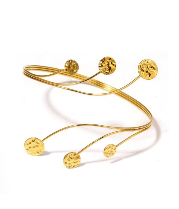 Brazalete de brazo dorado con medallones...