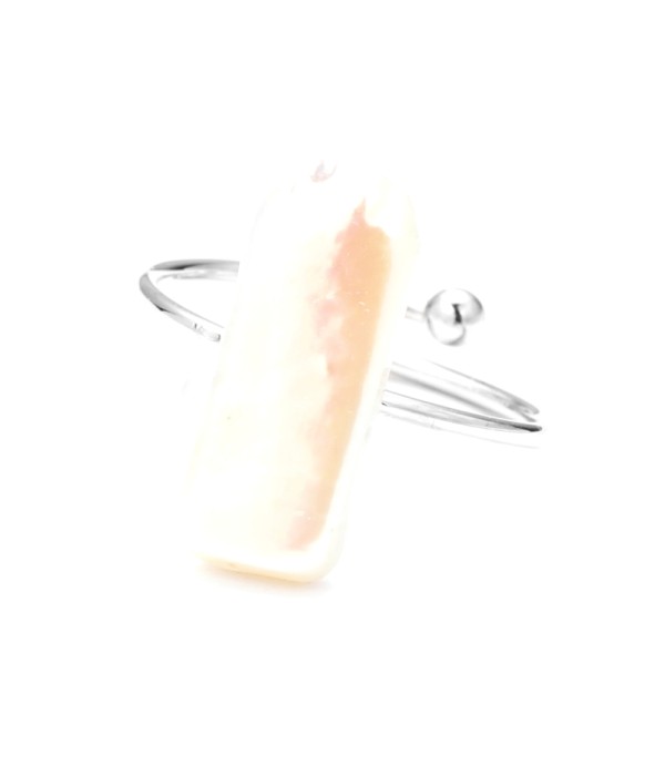 Anillo abierto con perla