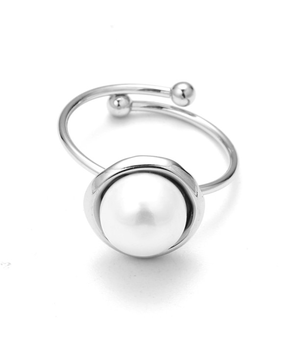Anillo abierto de perla