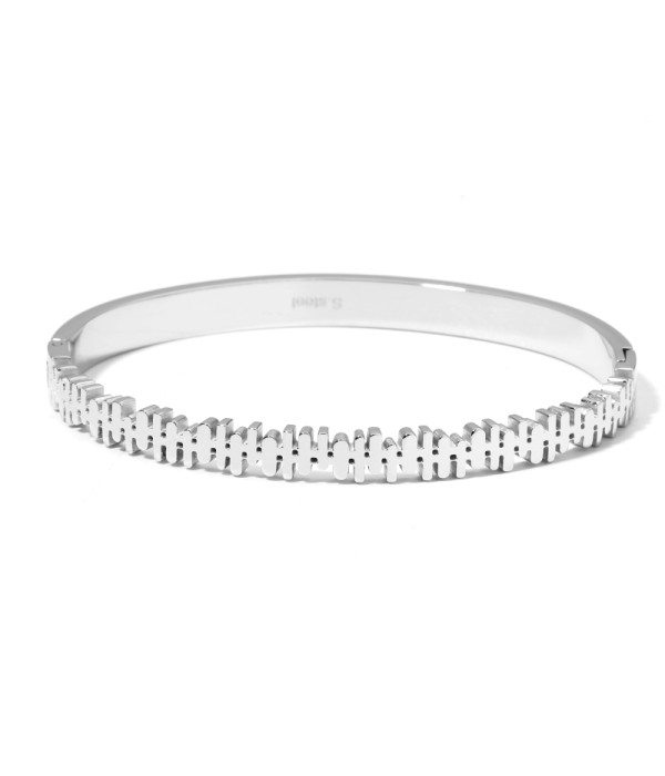 Pulsera rígida dorada tipo manguito