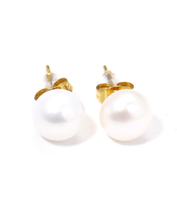 Pendientes grandes de perla 9mm