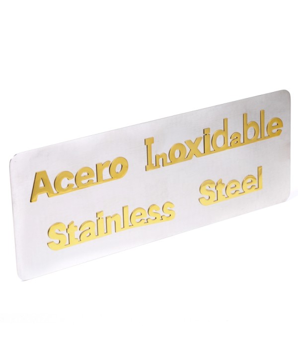 Cartelera de acero 32x12 cm