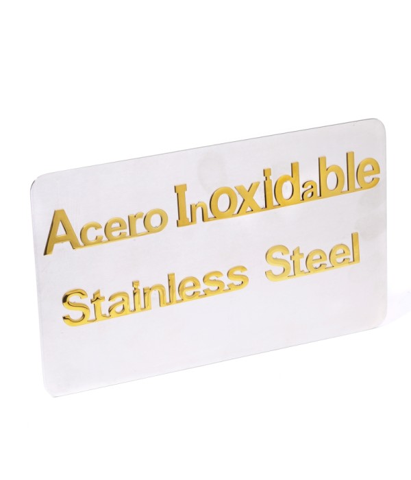 Cartelera de acero 20x12 cm