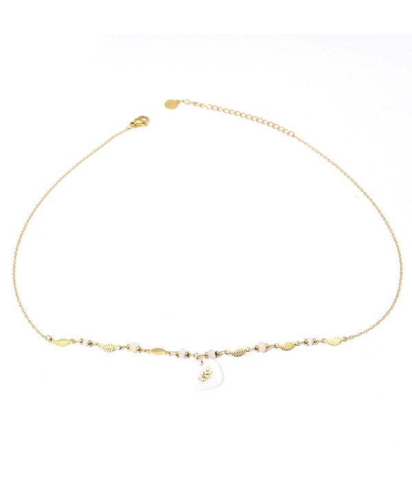 Collares dorados con colgantes cuadrados redondeados de...