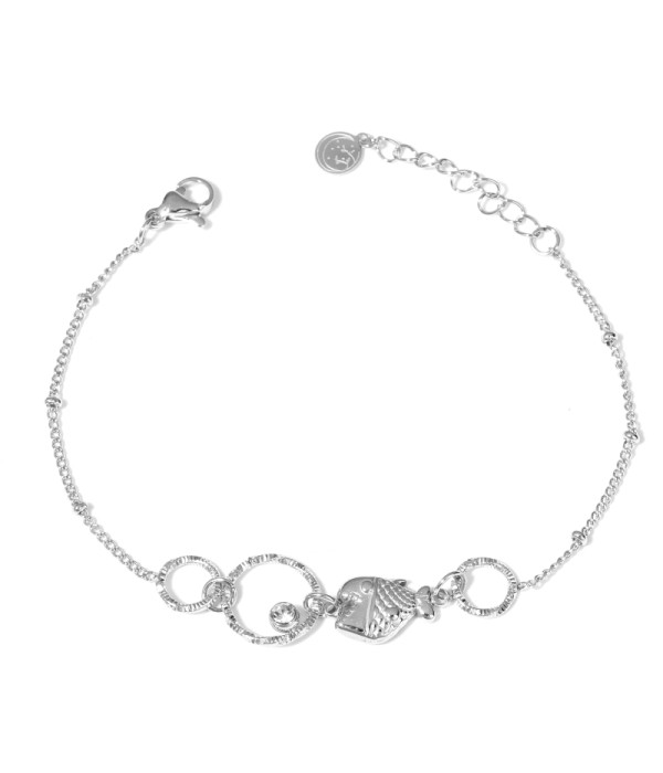 Pulsera de pez y aros