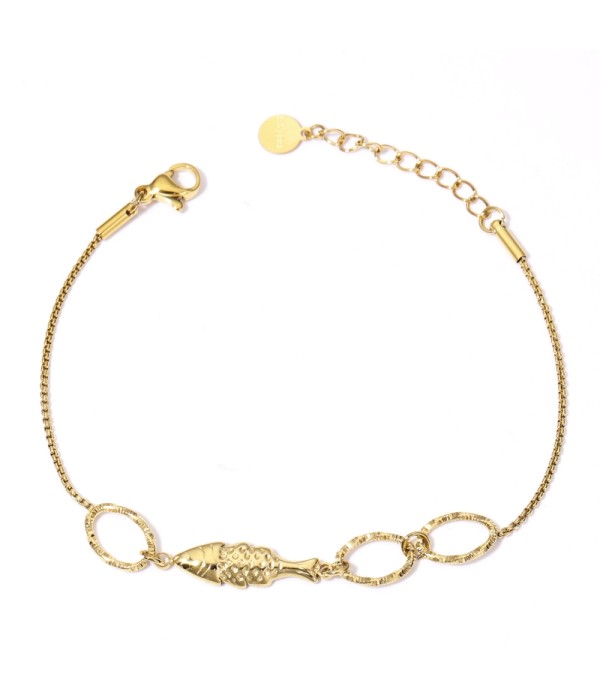Pulsera de pez y aros