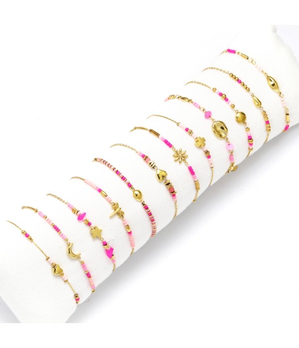 Conjunto de 12 pulseras