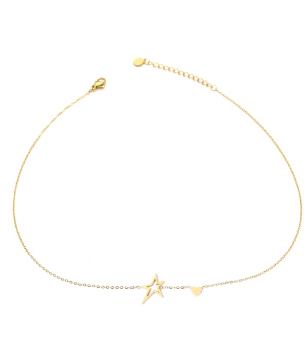 Collar dorada con estrella