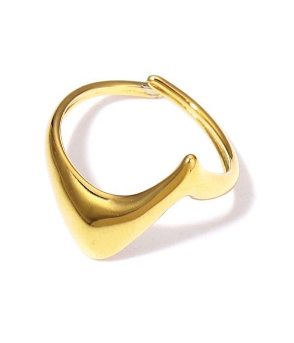 Anillo abierto dorado