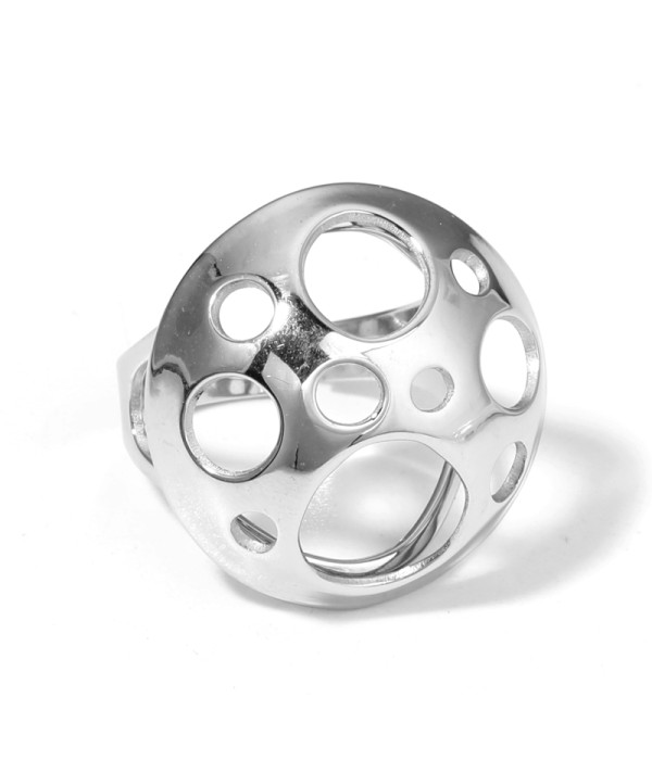 Anillo dorado con forma de hongo 2