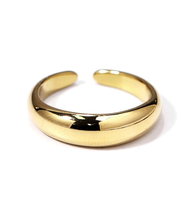 Anillo dorado liso