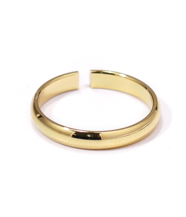 Anillo dorado liso grueso