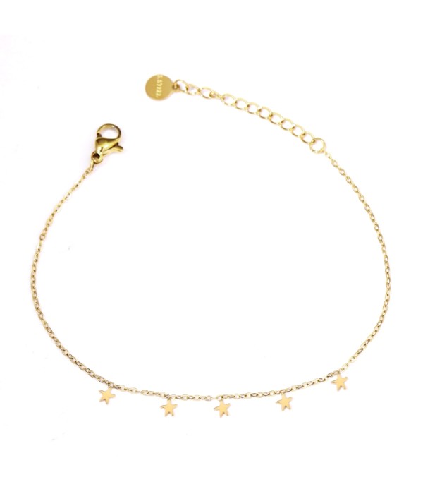 Pulsera con colgantes de estrellas