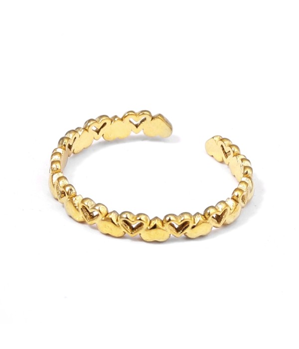 Anillo con arco de corazones