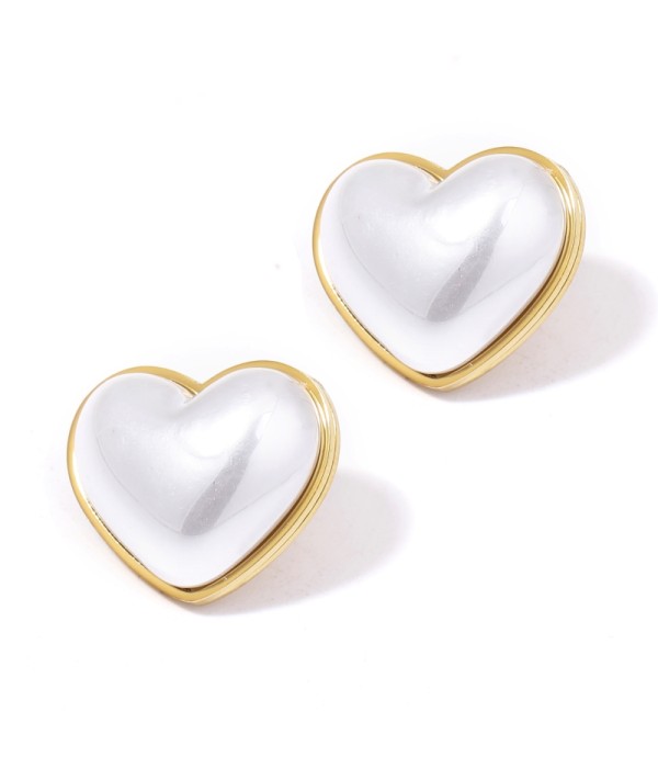 Pendientes dorados de perla