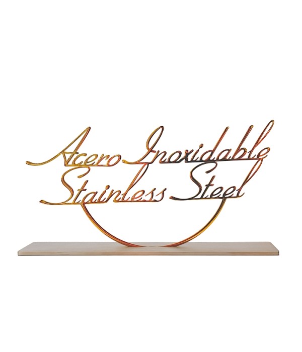 Cartelera de acero 20x10 cm