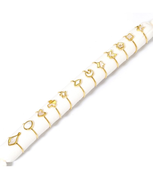 Conjunto de 12 anillos