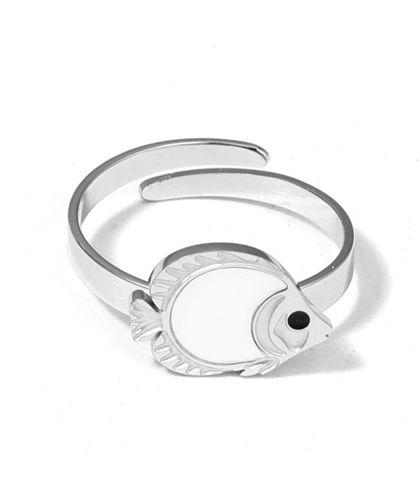 Anillo con pez decorado con nácar 2