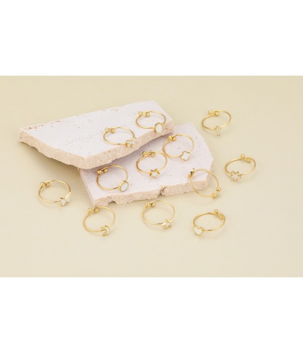 Conjunto de 12 anillos