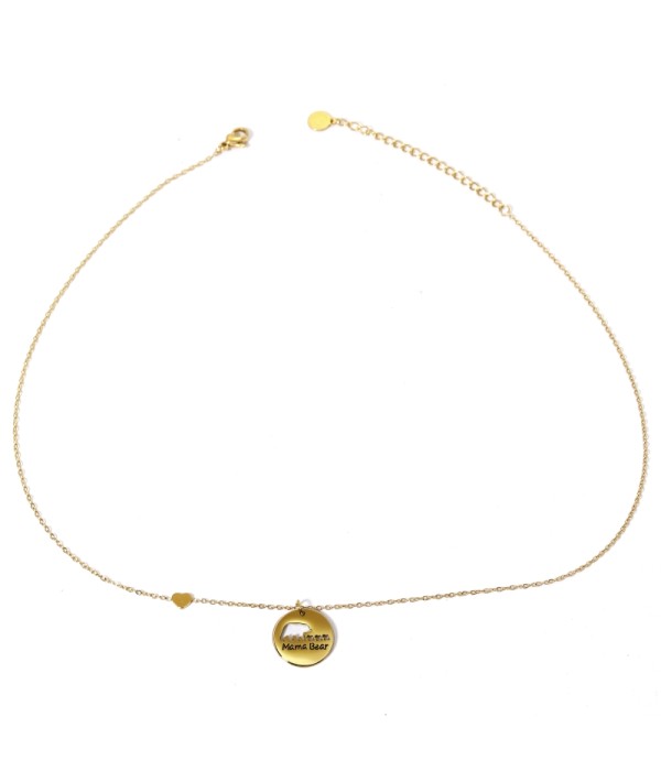 Collar dorado "Mama Bear"