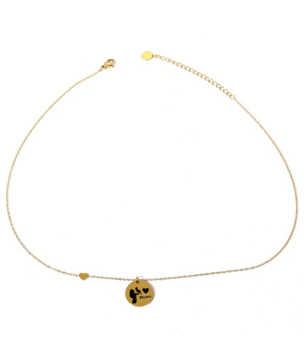 Collar dorado "Mama"