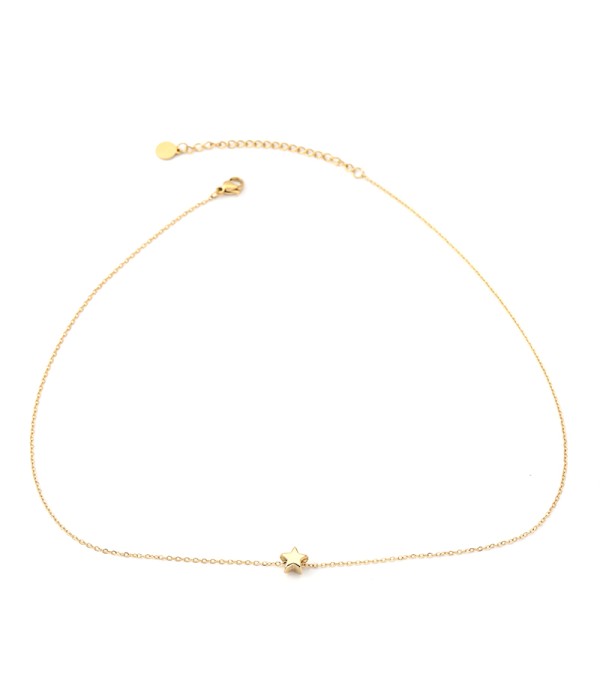 Collar dorado con estrella