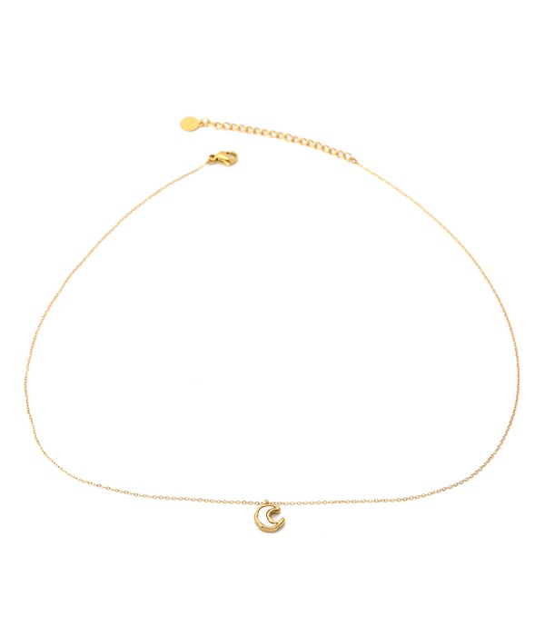 Collar dorado con luna