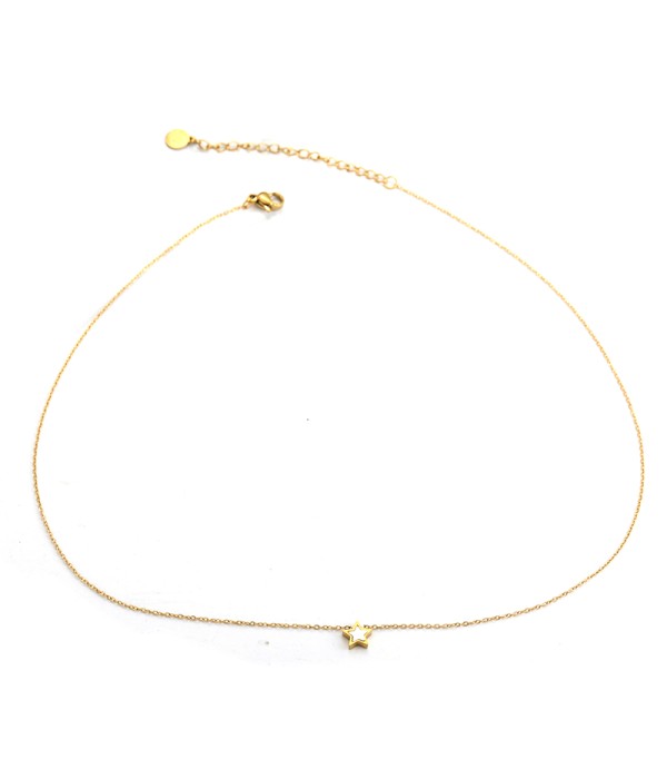 Collar dorado con estrella de nácar