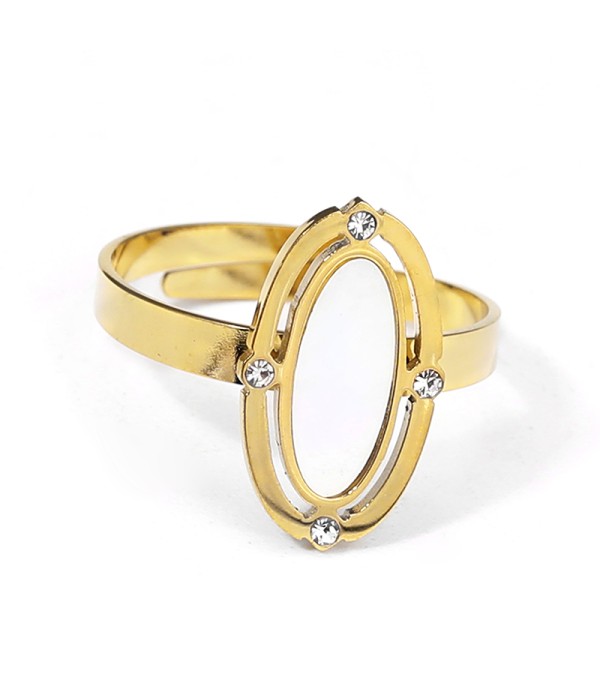 Anillo con doble óvalos