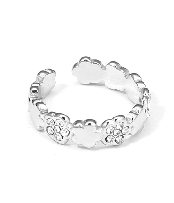 Anillo de aros de flores