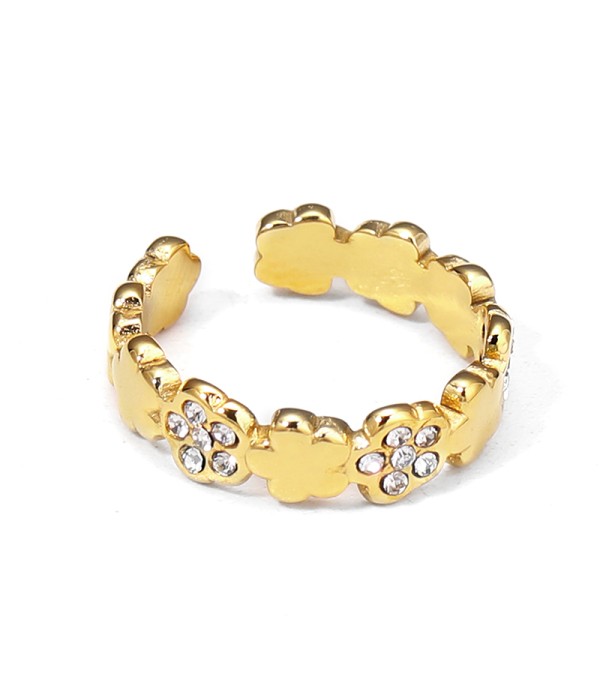 Anillo de aros de flores