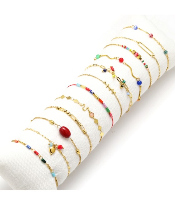 Conjunto de 12 pulseras