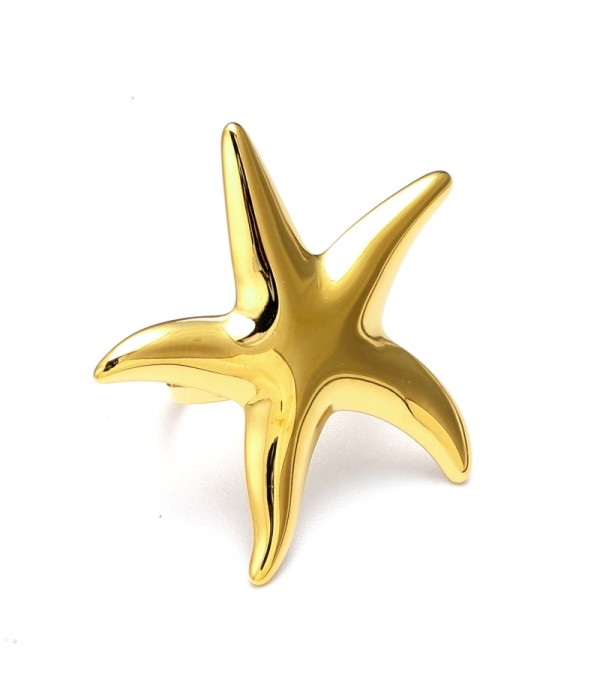 Anillo dorado de estrella de mar