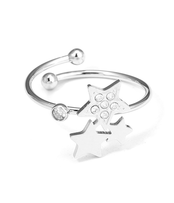 Anillo con trío de estrellas
