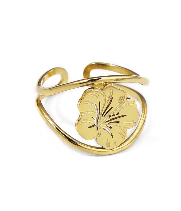 Anillo hibisco calado