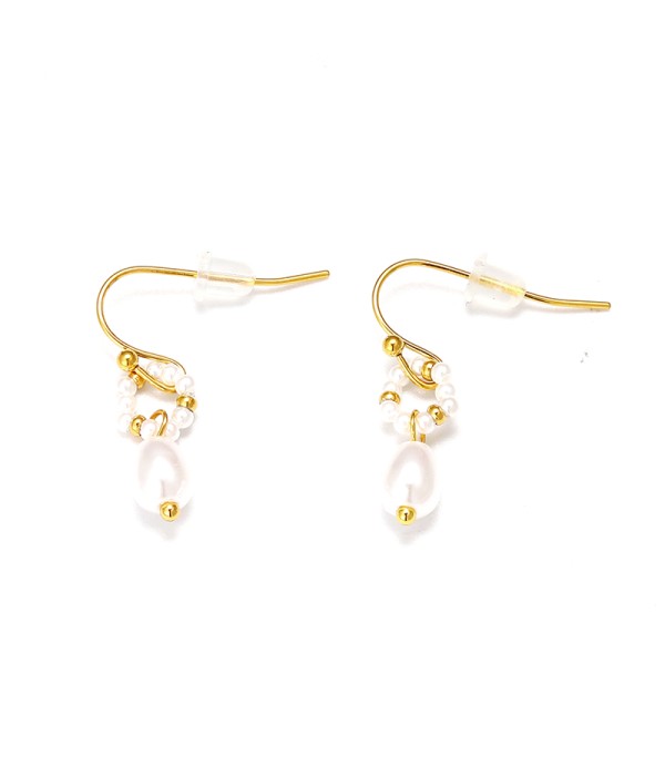 Pendientes con colgantes con perlas