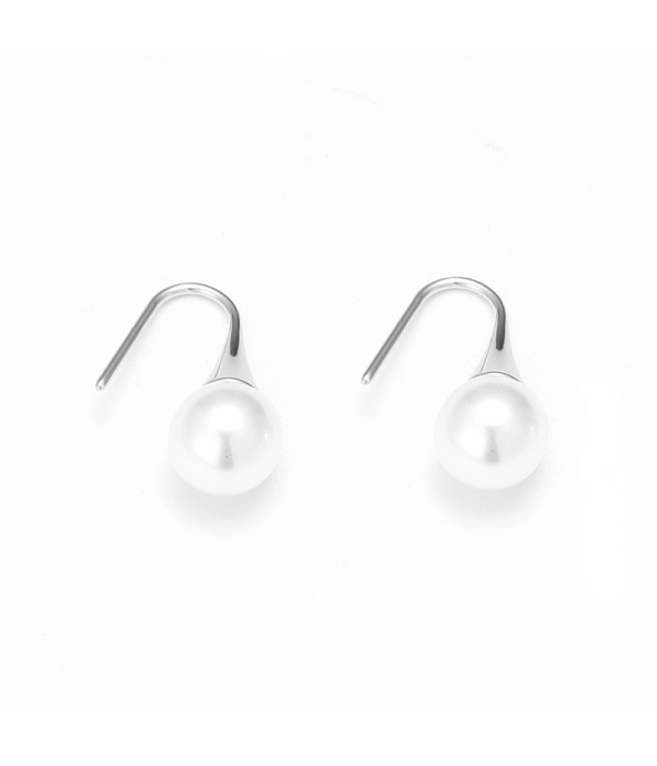 Pendientes de perla clásica con gancho 2