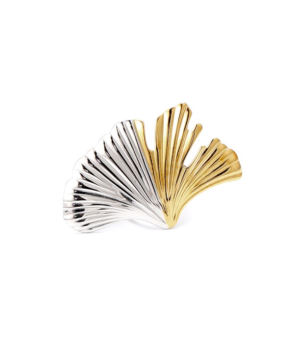 Anillo hoja Ginkgo bicolor