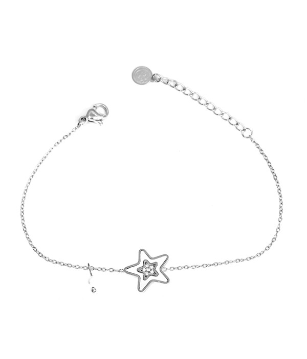 Pulsera estrella de mar con nácar y circonitas