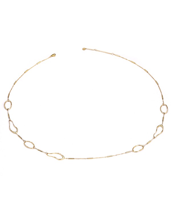 Collar con eslabones orgánicos