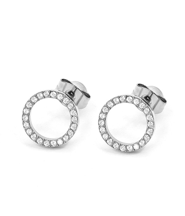 Pendientes círculo de circonitas