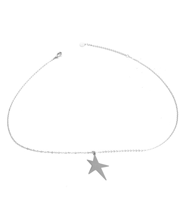 Collar minimalista con colgante de estrella 2