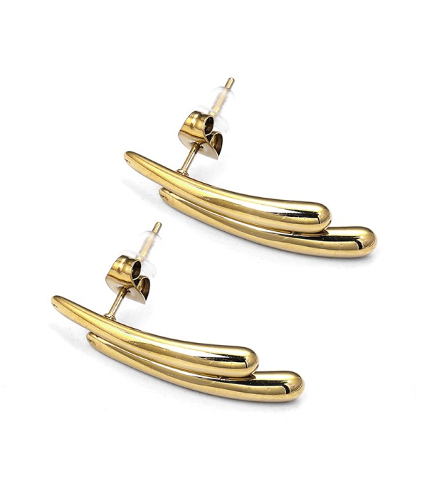 Pendientes curvos estilo vanguardista