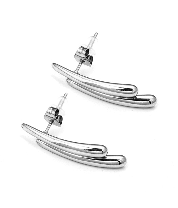 Pendientes curvos estilo vanguardista