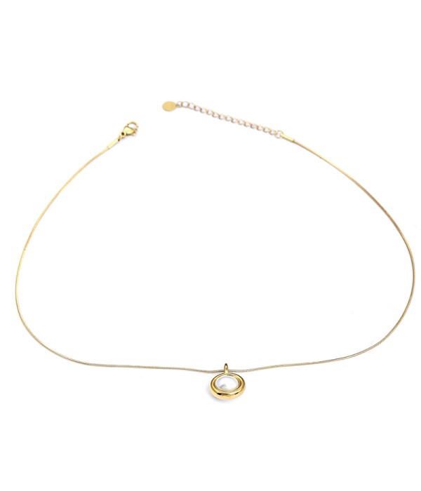 Collar minimalista con perla