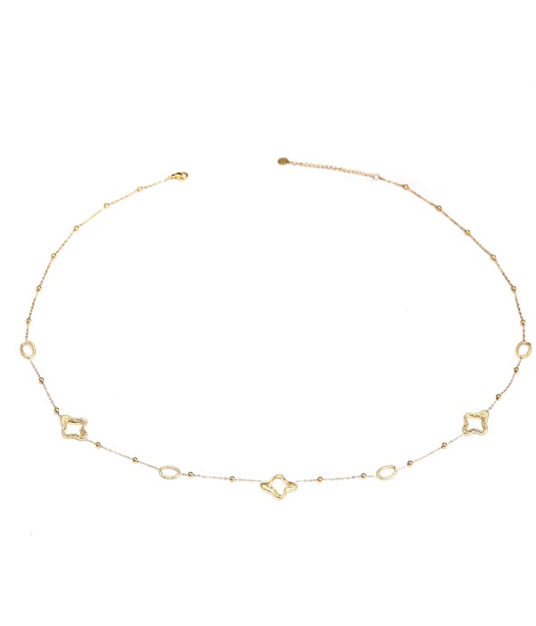 Collar fino con motivos geométricos