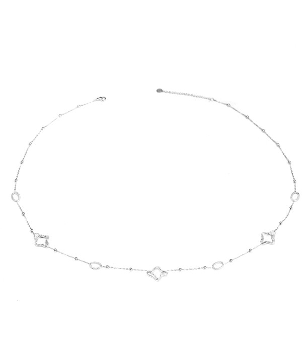 Collar fino con motivos geométricos